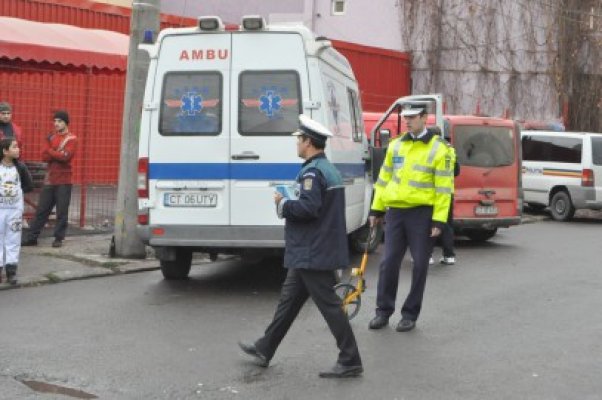 S-a răsturnat cu maşina pe bulevardul I.C. Brătianu